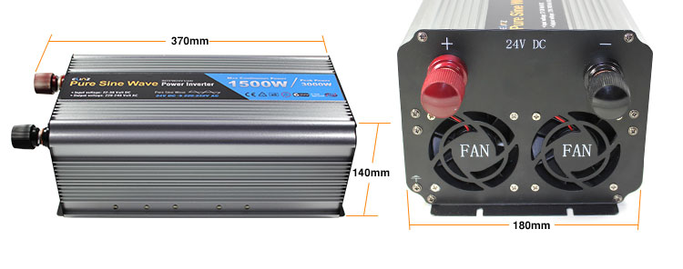 24v inverters dimension