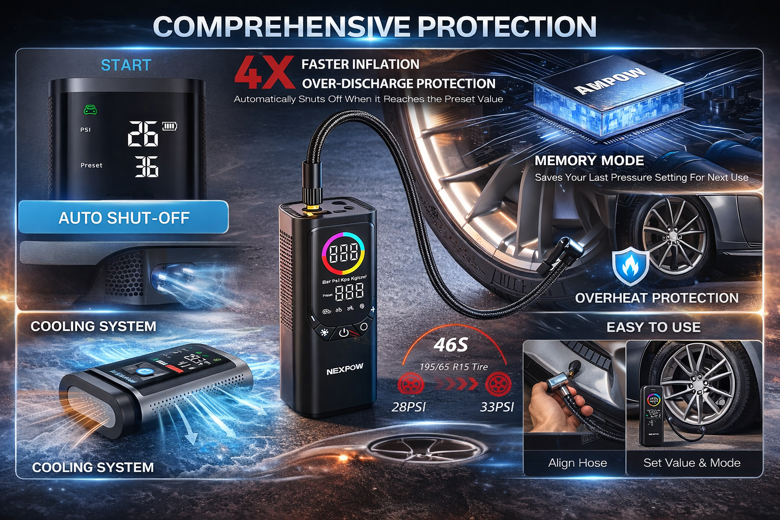 features to look for in a tyre inflator