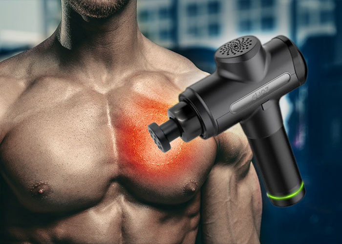 Gun Massager Flat-head Shape Head