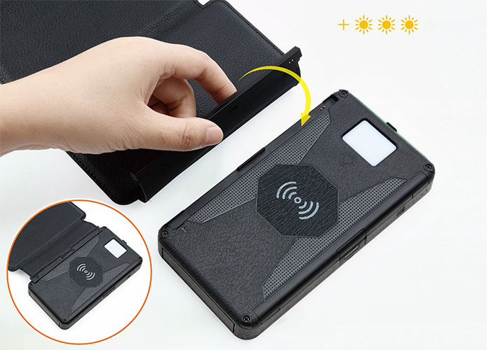 Power Bank with Detachable Solar Panels