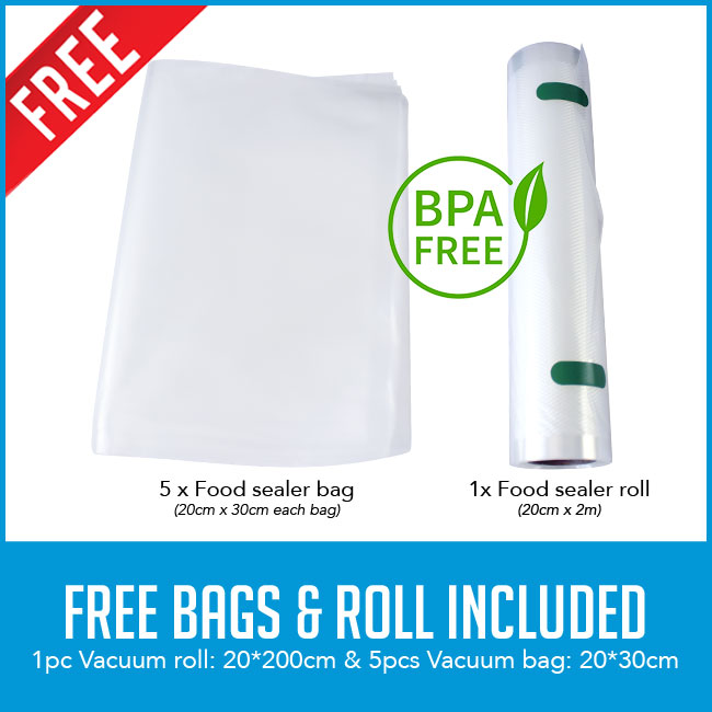 free bags and rolls included