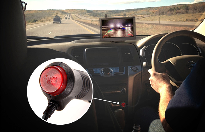 Car Charger for Rearview Monitor