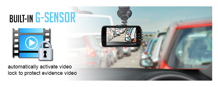 G Sensor Dual Dash Cam