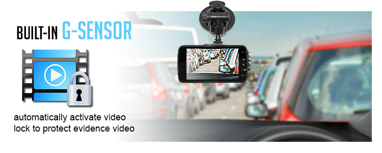 G Sensor Dual Dash Cam