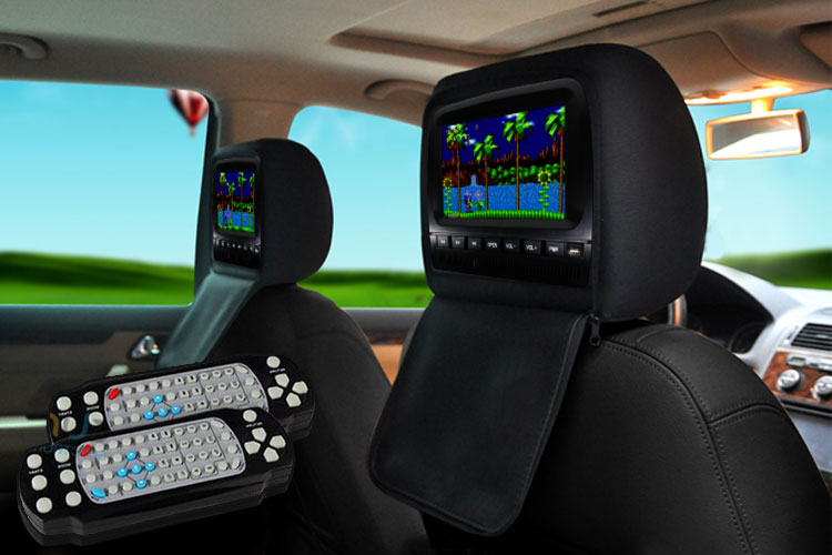 car dvd player headrest gamepad