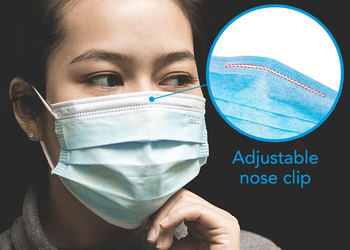 Masks with Hidden Nose Strips