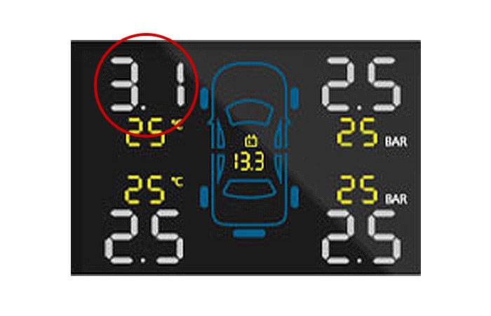 Tyre High Pressure Alert