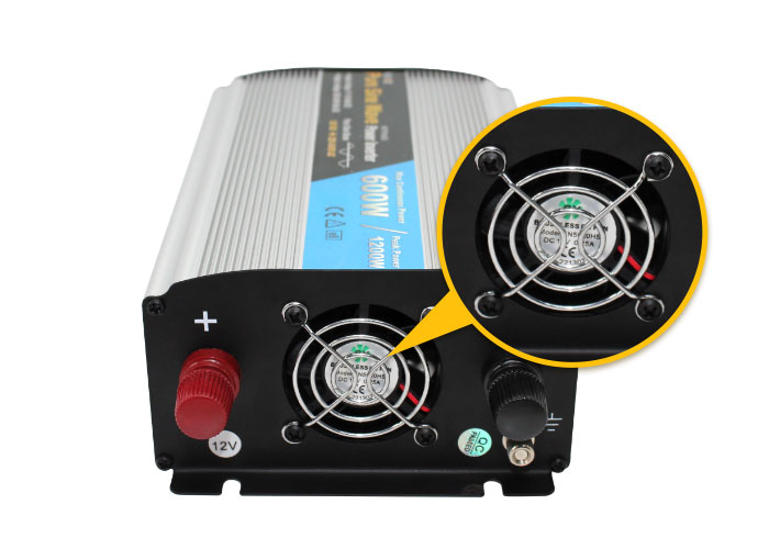 600W Pure Sine Wave Inverter with Fans