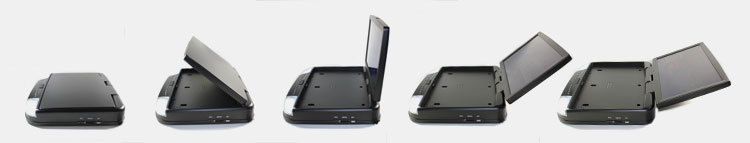 car roof mount dvd flip demo