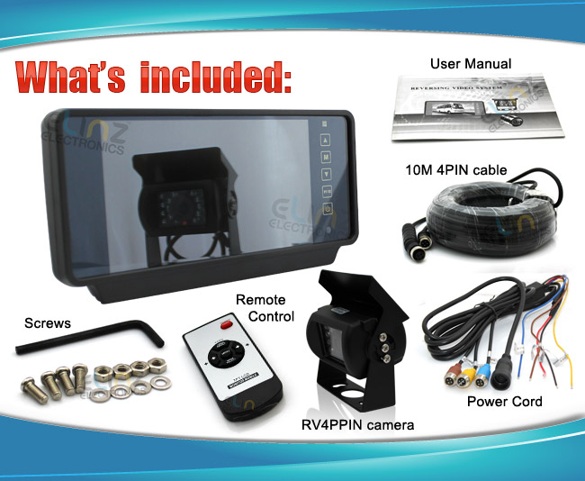 Accessories for reversing camera kits R7MI-RV4PIN10M