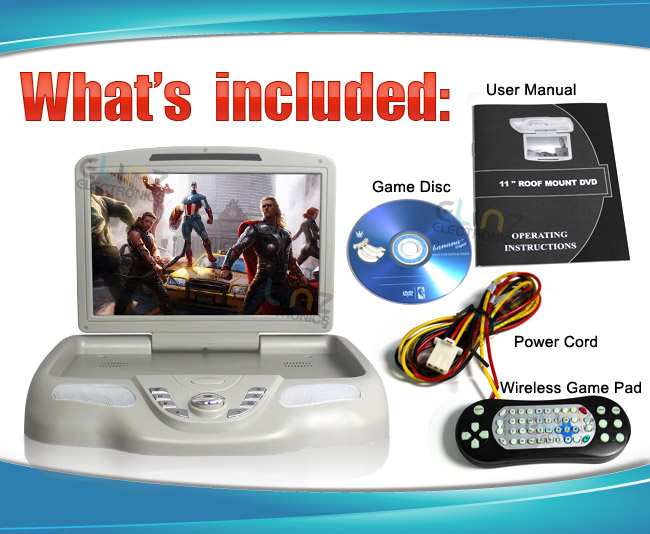 Roof mount dvd players accessories