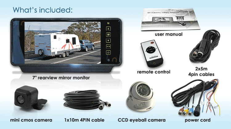 Reversing camera for cars - accessories R7MI-BUDGCARAVAN
