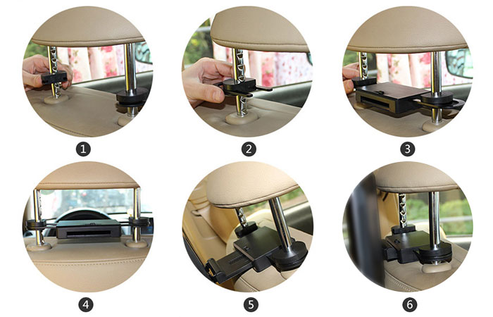 installation 11.6 inch Active Headrest DVD Player