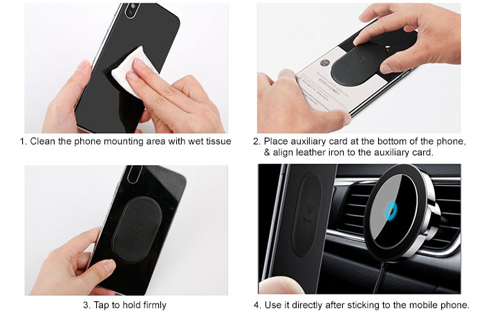 wireless charger phone holder installation