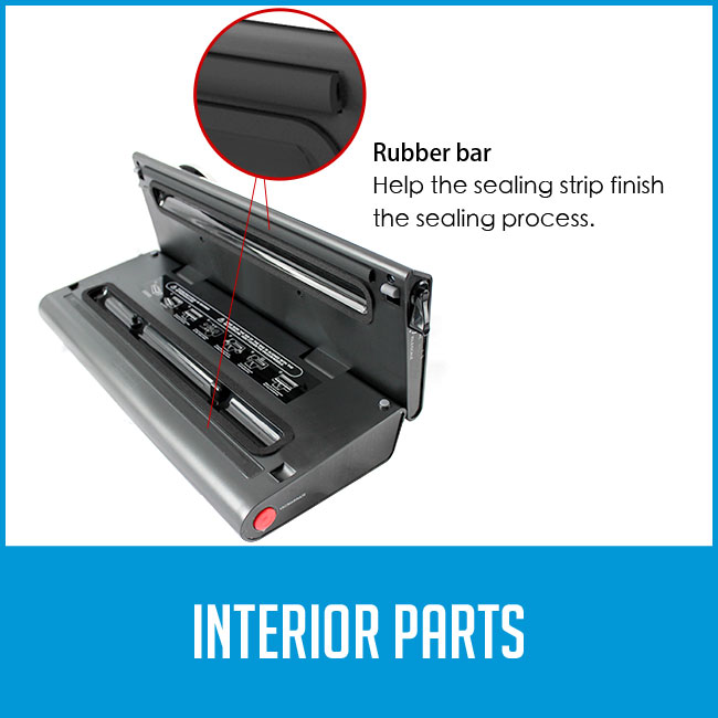 interior parts of food vacuum sealer