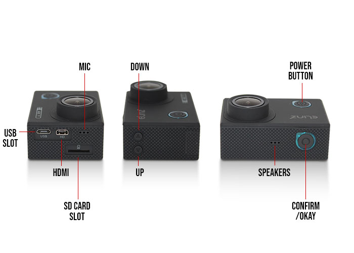 4KUHD Action Sports Camera Labels