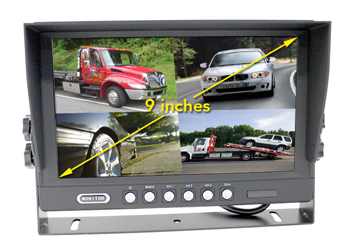 9 inch Splitscreen Large Quad Screen Monitor