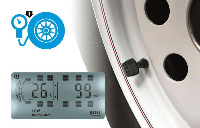 Low Tyre Pressure Alert Tire Pressure Monitoring System