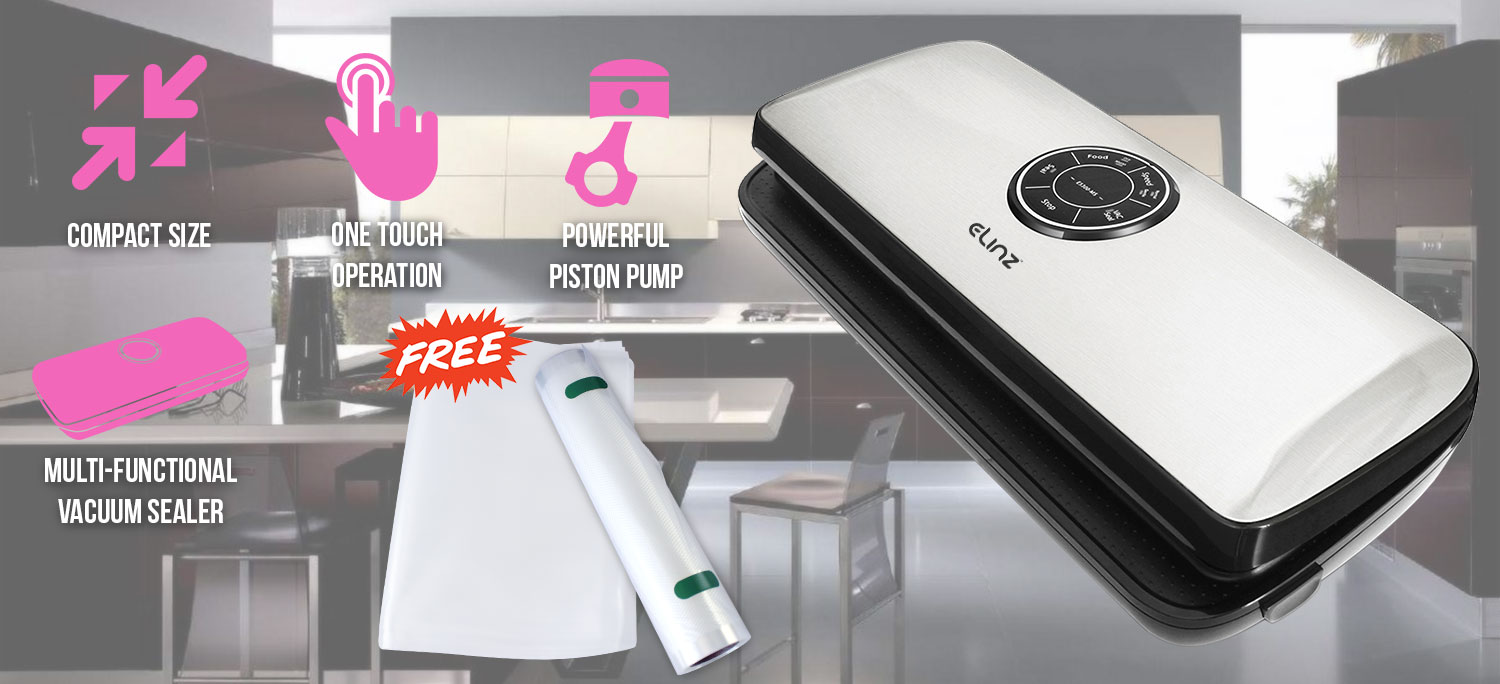 Stainless Steel Food Vacuum Sealer Packaging Saver Elinz