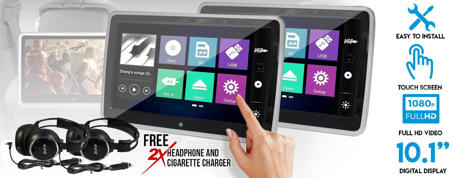 11.6 inch Active Headrest DVD Player
