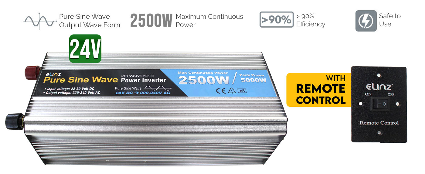 2500W Pure Sine Wave Power Inverter