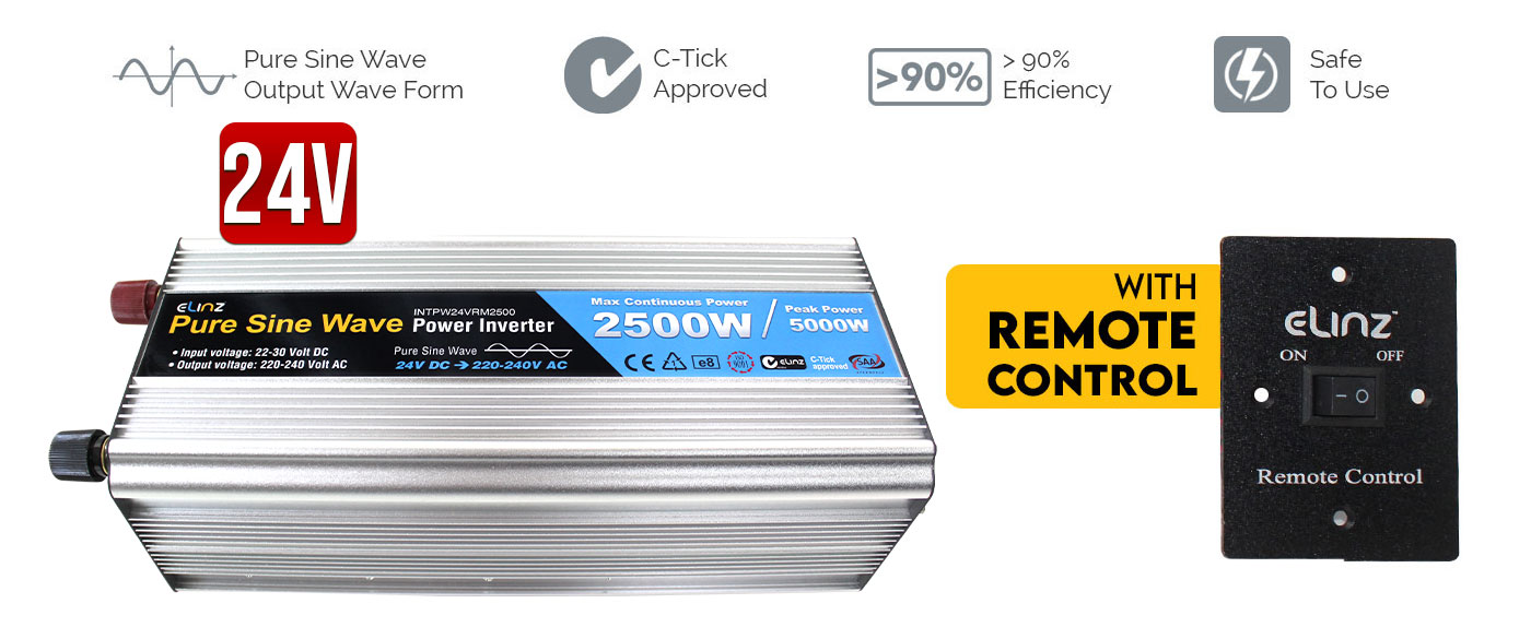 2500W Pure Sine Wave Power Inverter
