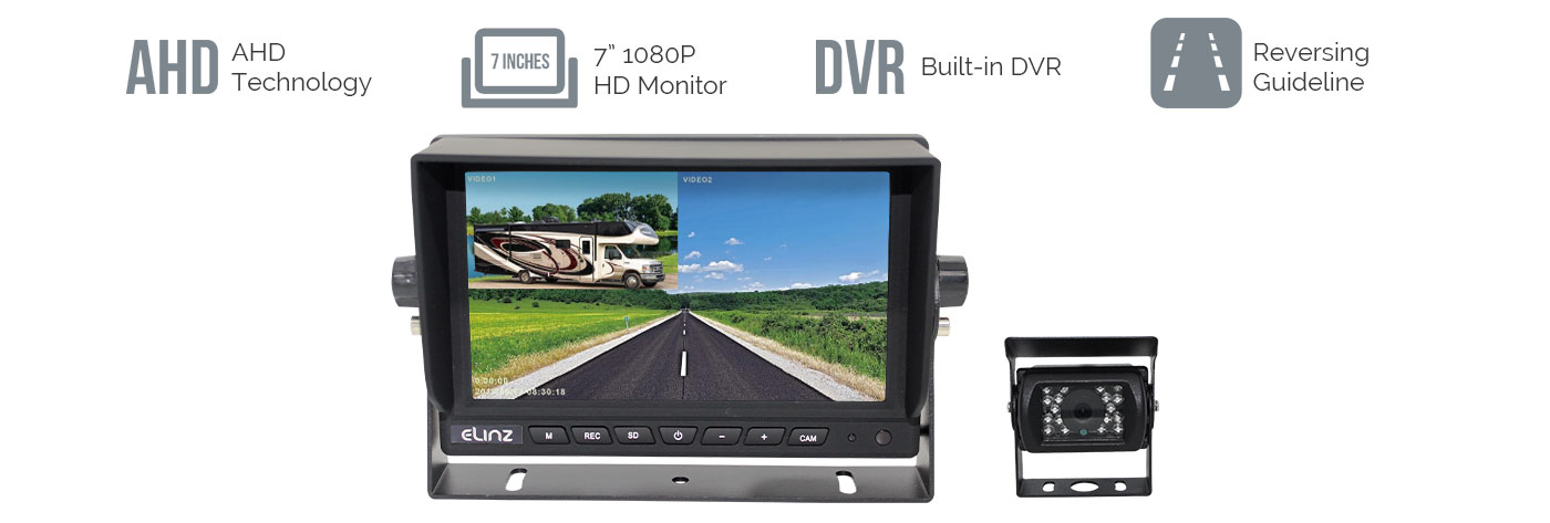 7 inches 1080P HD AHD reversing Camera Monitor Kit