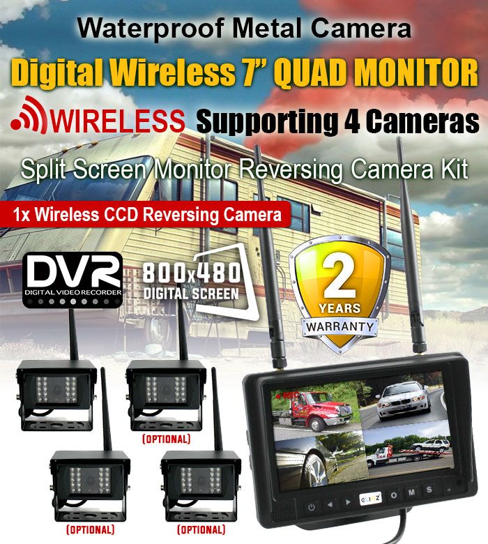 7 inch Digital Wireless Reversing Camera Kit