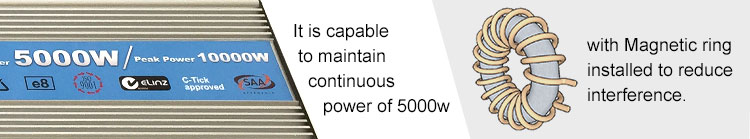 dimension 3000w inverters