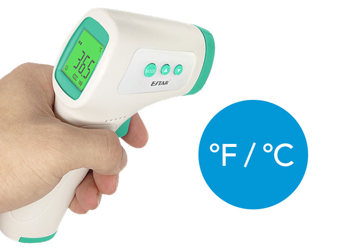 Selectable Temperature Unit Farenheit  and Celciusera