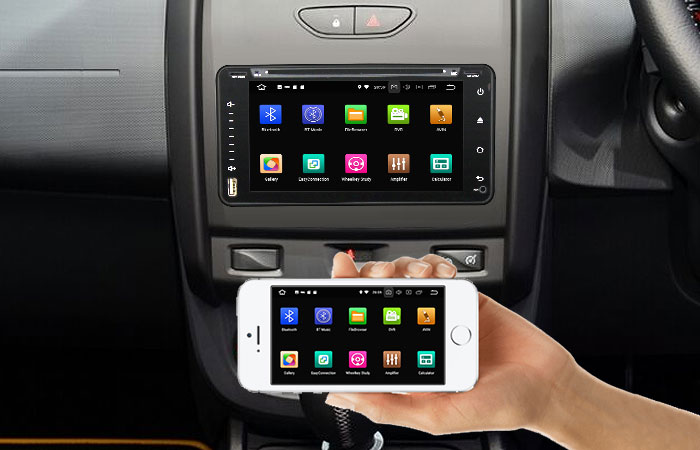 Mirror Link In Dash Car DVD Player