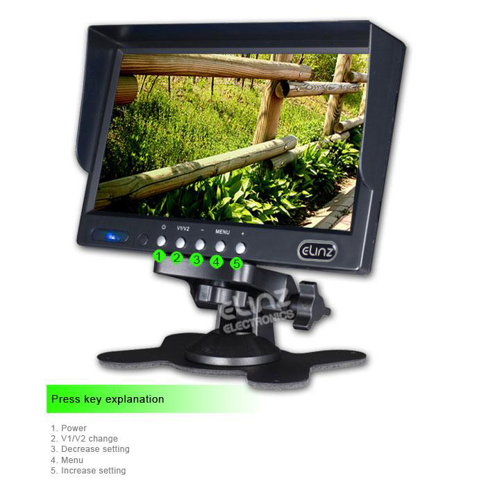 7 inch Monitor HD Reversing Camera