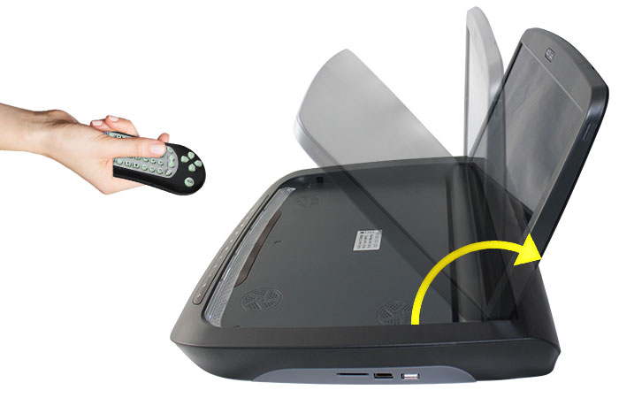 Motorized Screen Roof Mount DVD Player