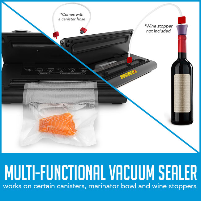 multiple functions on food vacuum sealer
