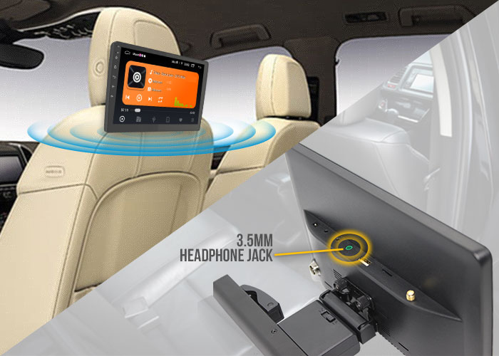 Active Car Headrest Multiple Audio Options