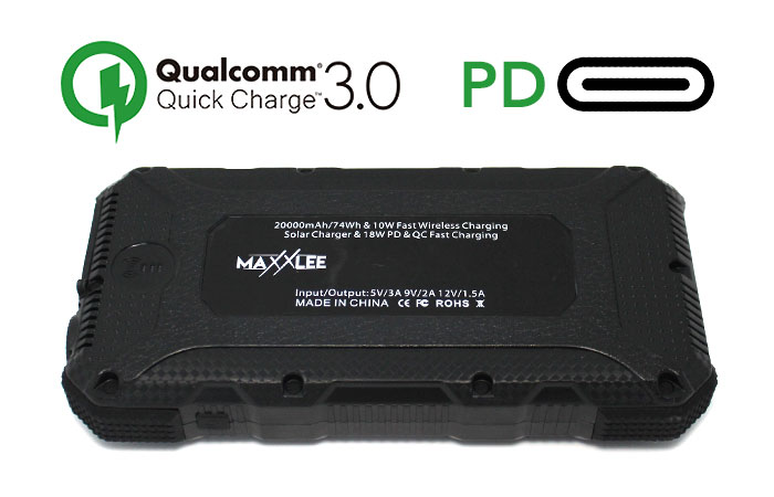 PD and QC3.0 Technology Solar Power Bank
