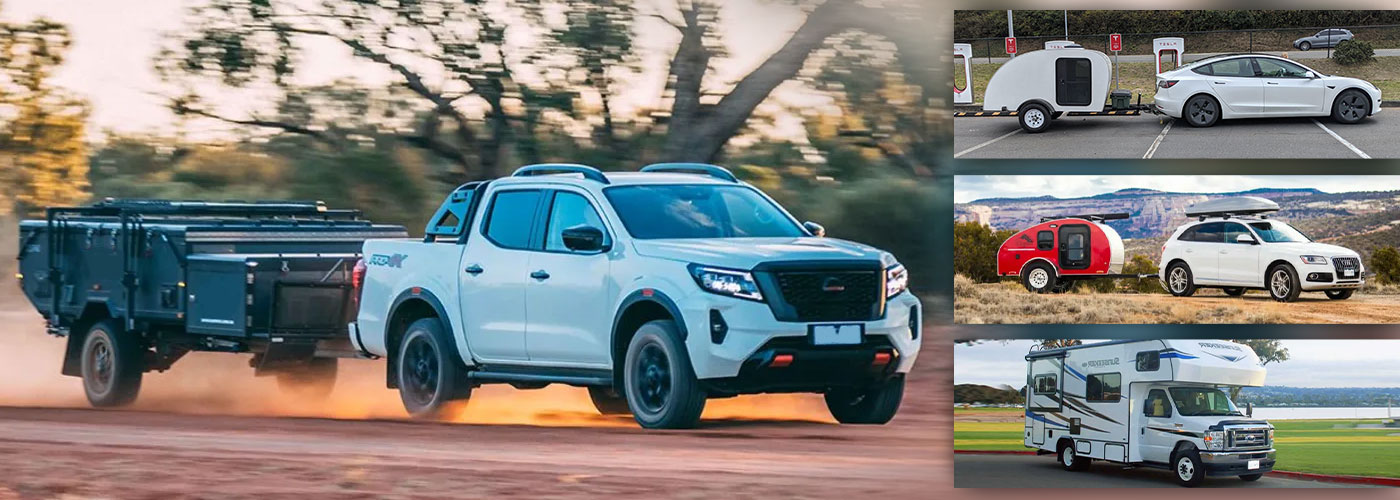 pick-up trucks and campervans