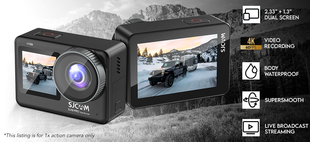  SJCAM SJ10 Pro Dual Screen Action Camera