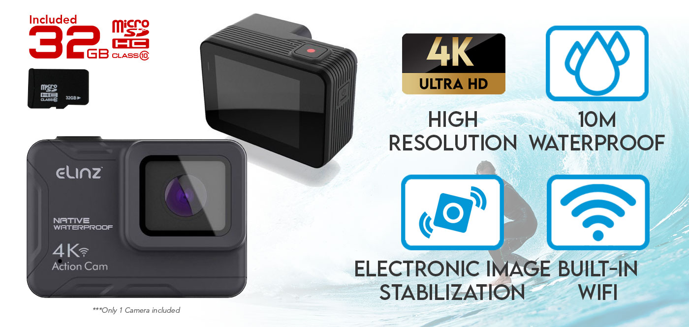 4K Ultra HD EIS Sports Action Camera