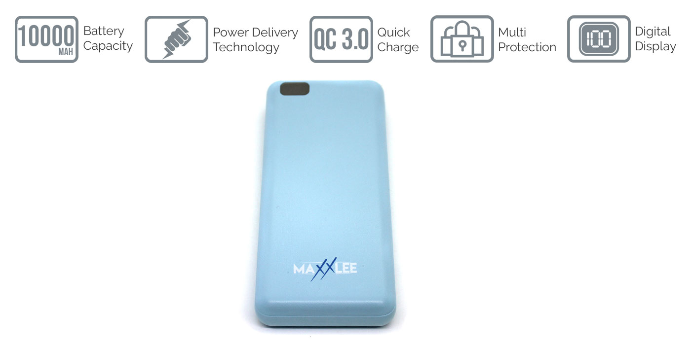 Maxxlee 20000mAh Qi Wireless Power Bank