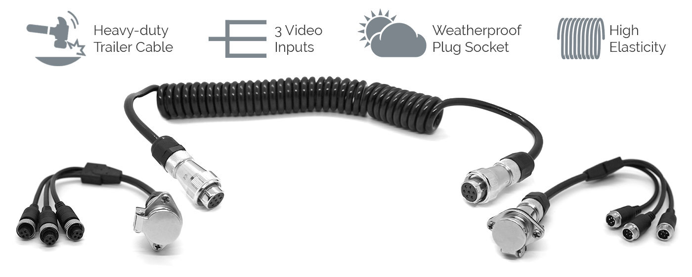 3CH Heavy Duty Trailer Cable Connector