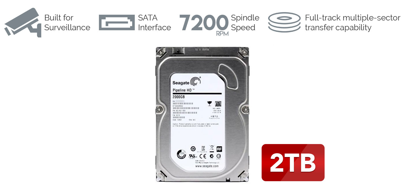 Seagate CCTV 2TB Internal Hard Disk Drive