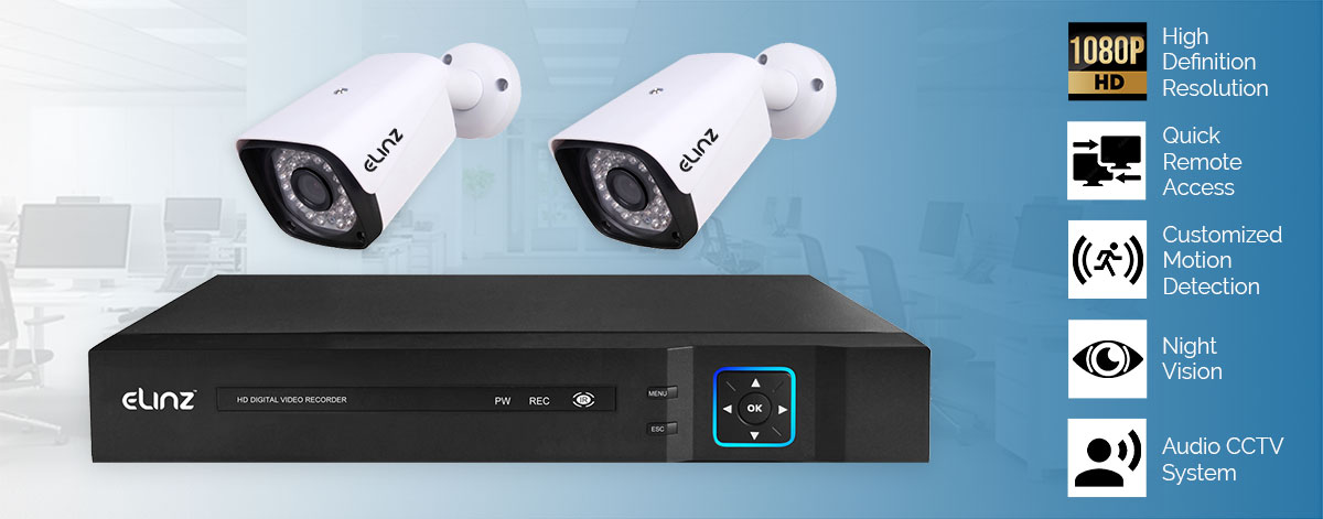 4CH DVR AHD Security Camera System
