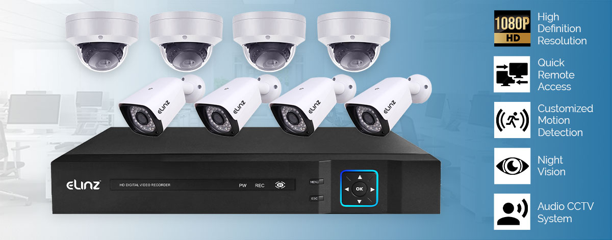 8CH DVR AHD Security Camera System