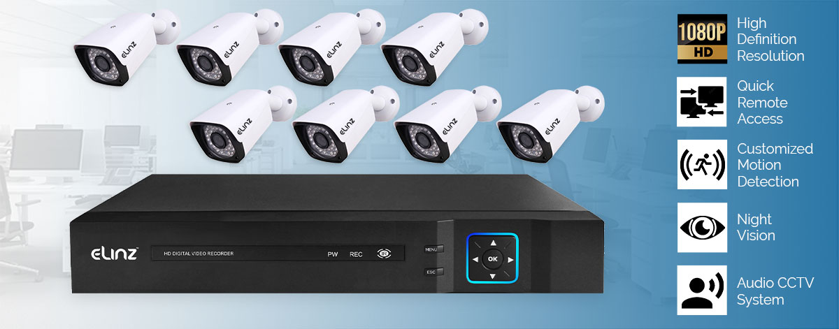 8CH DVR AHD Security Camera System