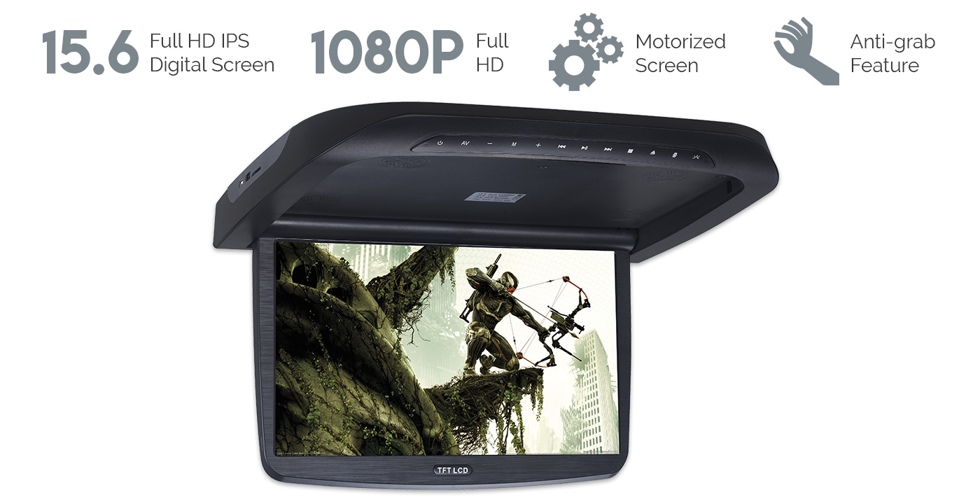 15.6 inch Motorized Screen Roof Mount DVD Player