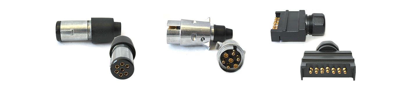 3x 7 PIN Trailer Plugs
