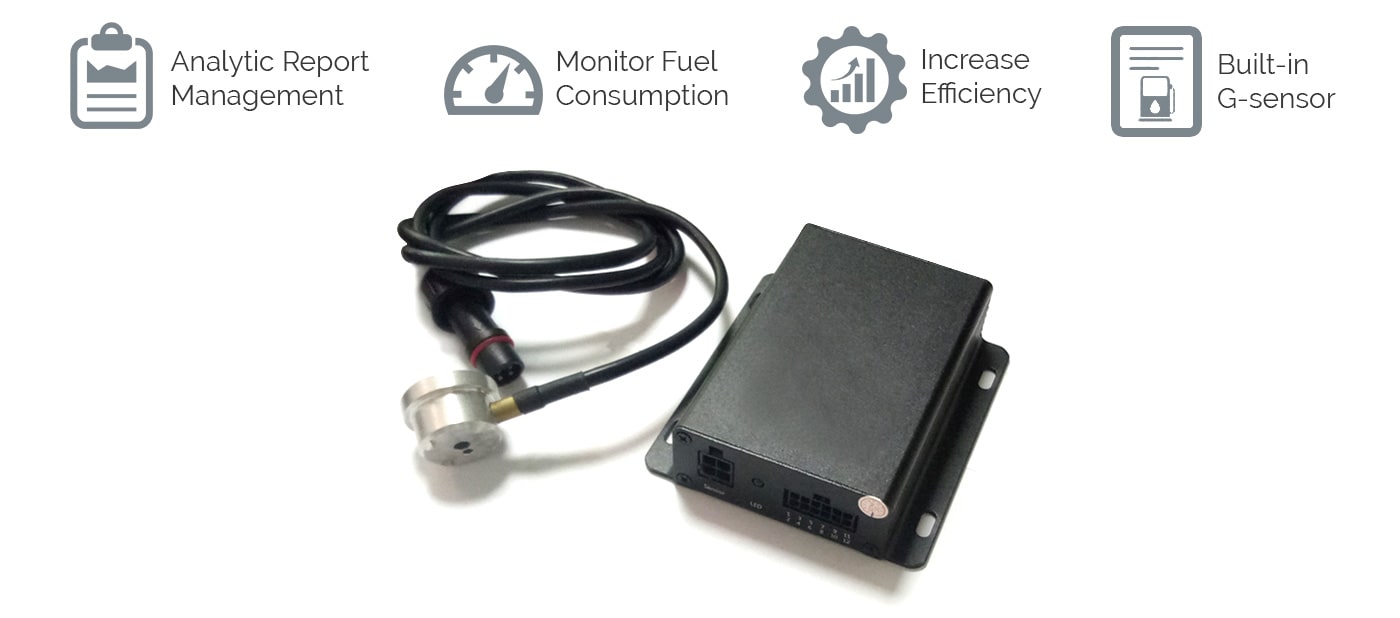 Ultrasonic Fuel Tank Level Sensor Detector Monitoring Management System