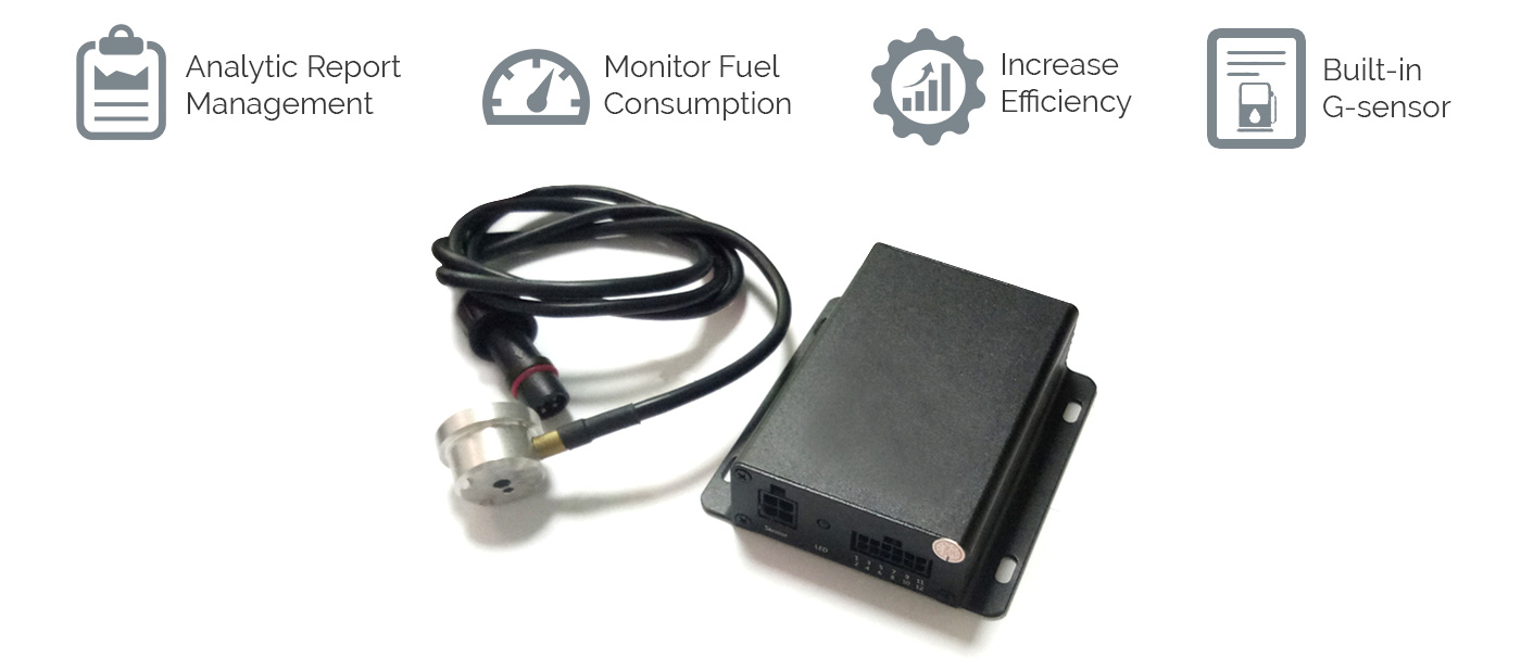 Ultrasonic Fuel Tank Level Sensor Detector Monitoring Management System
