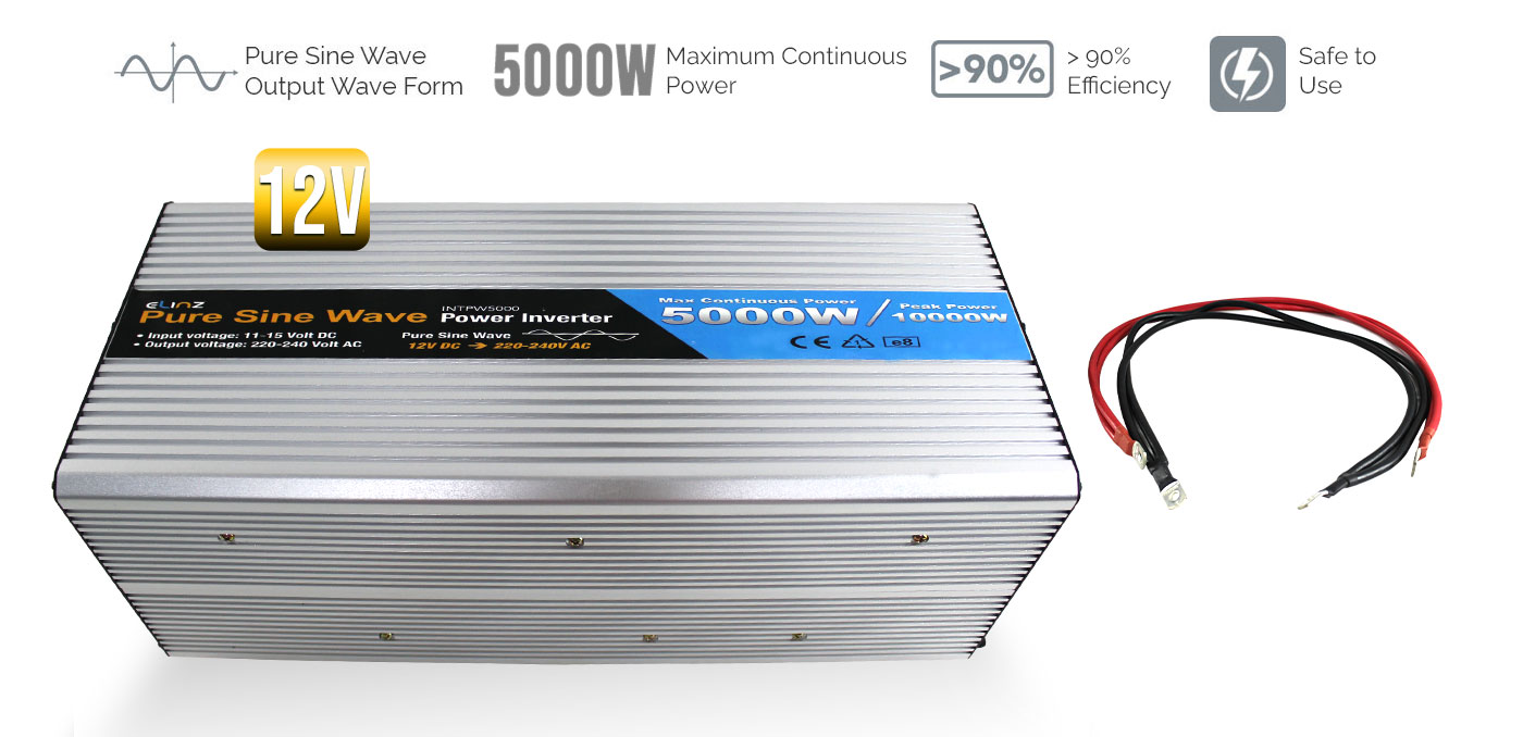 5000W Pure Sine Wave Power Inverter